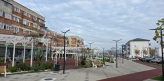 Lucrările la zona centrală pietonală din Rovinari au fost finalizate