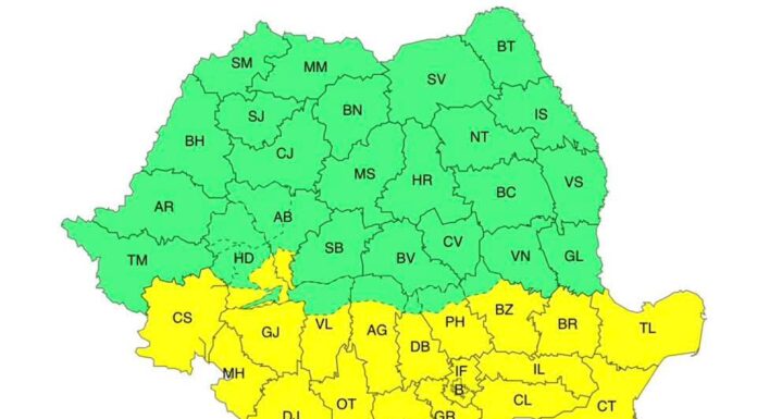 Vânt puternic, astăzi în Gorj! S-a emis cod galben