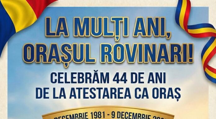 Orașul Rovinari împlinește 44 de ani de atestare