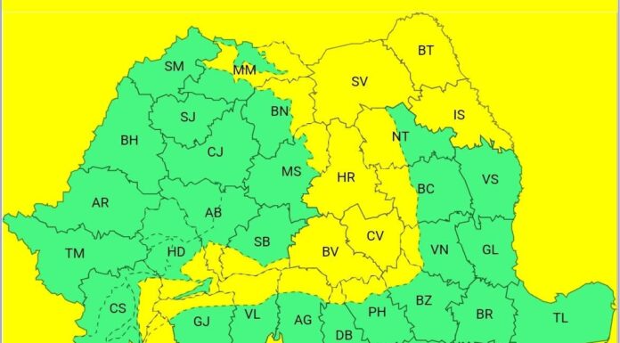 Avertizare ANM pentru ultima zi din an: vânt puternic și ninsori viscolite