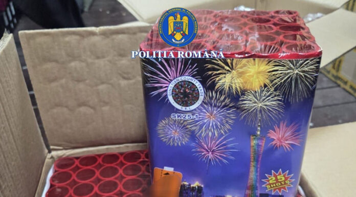Sute de kilograme de articole pirotehnice, ridicate de polițiști