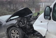 Accident cu doi răniți la Vlăduleni