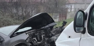 Accident cu doi răniți la Vlăduleni