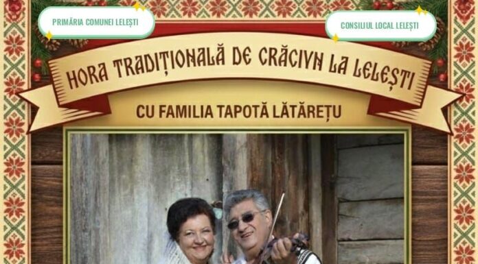 Lelești: Program special pregătit pentru prima zi de Crăciun, de familia Tapotă Lătărețu