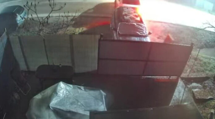 Verificări fulger, făcute de IPJ la Dănești, după ce o mașină de poliție a fost filmată în timp ce lovește un autoturism parcat și își continuă deplasarea