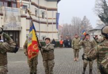 Târgu Jiu: Batalionul 24 Infanterie „Ecaterina Teodoroiu” primește Drapelul de Luptă