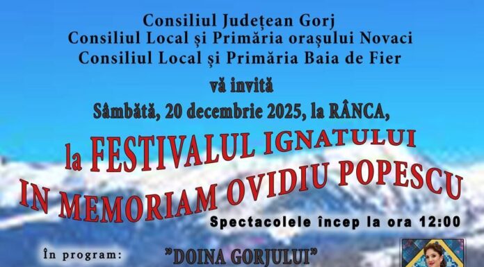 Festivalul Ignatului, sâmbătă, la Rânca