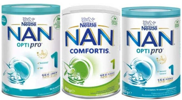 Lapte praf pentru bebeluși, retras de urgență din magazine