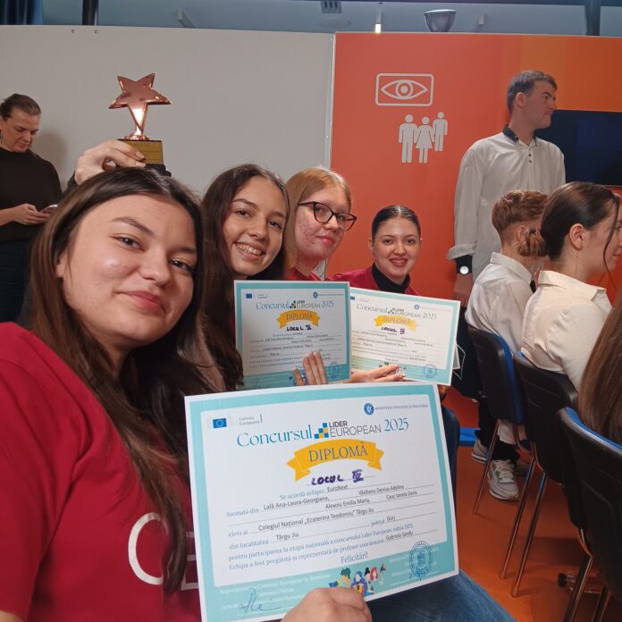 Elevii de la CNET Târgu Jiu, pe podium la concursul „Lider European 2025”