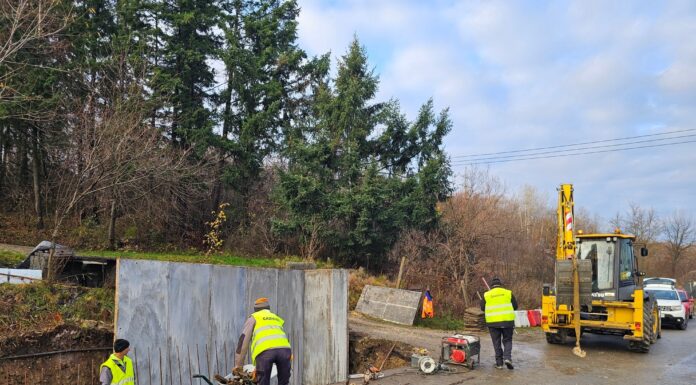 Lucrări de consolidare pe DN 67