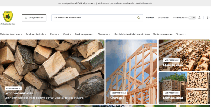 Romsilva a lansat un magazin online pentru lemne de foc