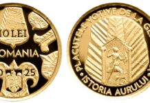 BNR lansează o monedă din aur dedicată plăcuțelor votive de la Germisara