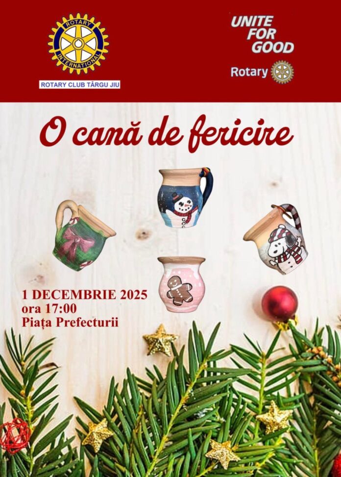 „O cană de fericire”, în această după-amiază, la Târgu Jiu