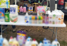 Acțiune a jandarmilor, încheiată cu sute de produse contrafăcute confiscate și dosar penal