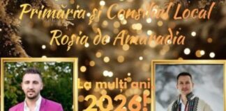 Roșia de Amaradia întâmpină Noul An cu berbec la proțap și foc de artificii