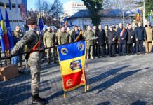 Zi istorică la Târgu Jiu. A fost acordat Drapelul de Luptă Batalionului 24 Infanterie „Ecaterina Teodoroiu” din cadrul Brigăzii Multinaționale Sud-Est Craiova