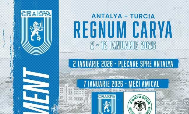 Craiova şi-a început stagiul de pregătire din Antalya