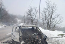 Mașină făcută scrum la Plopșoru