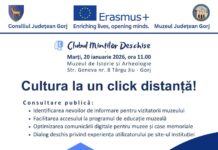 Muzeul Județean invită publicul la o consultare dedicată îmbunătățirii prezenței digitale