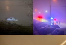 Târgu Jiu: Doi polițiști au salvat viața unei femei care a căzut cu mașina în Jiu