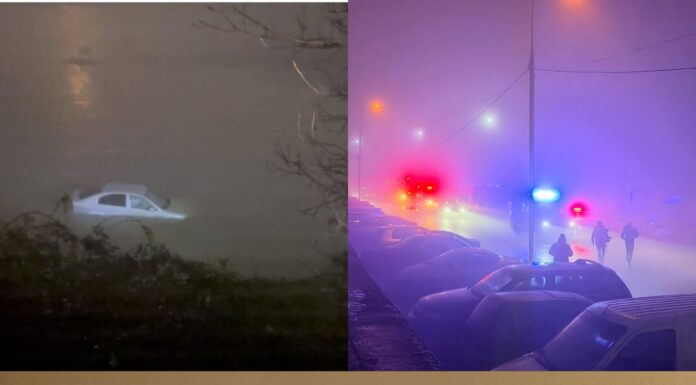 Târgu Jiu: Doi polițiști au salvat viața unei femei care a căzut cu mașina în Jiu