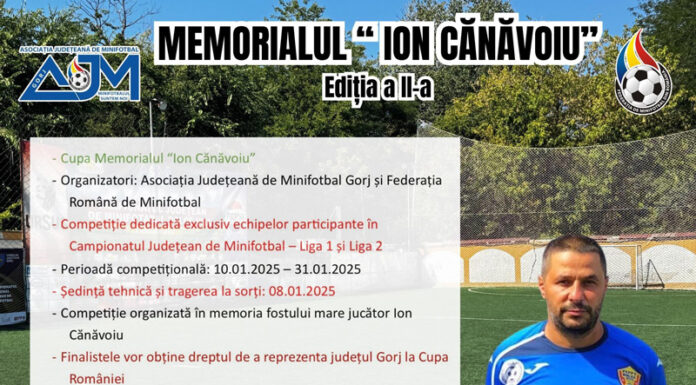 Memorialul „Ion Cănăvoiu” începe în 10 ianuarie