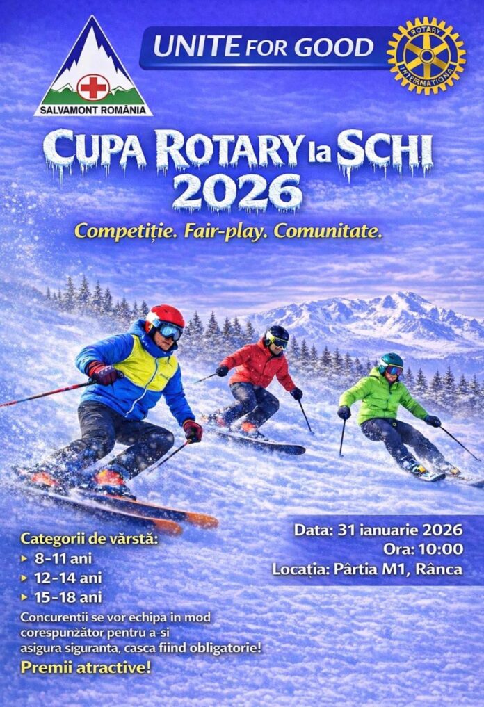 Cupa Rotary la Schi 2026 adună tinerii pe pârtia din Rânca