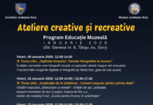 Programul atelierelor creative de la Muzeul Județean, în ianuarie