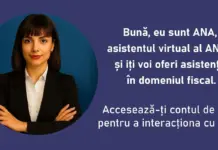 ANAF lansează ANA – asistentul virtual al contribuabililor