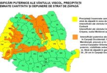 Rafale puternice de vânt până mâine