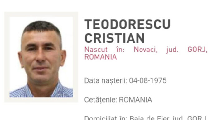 Gorjean dat în urmărire națională. A fost condamnat definitiv pentru distrugere