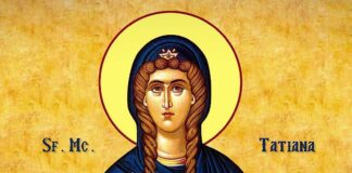 Sfânta muceniţă Tatiana, ocrotitoarea Olteniei, sărbătorită luni, 12 ianuarie 2026