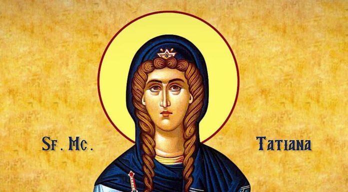 Sfânta muceniţă Tatiana, ocrotitoarea Olteniei, sărbătorită luni, 12 ianuarie 2026