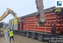 Continuă lucrările la rețelele de apă-canal din zona de vest a municipiului Târgu Jiu