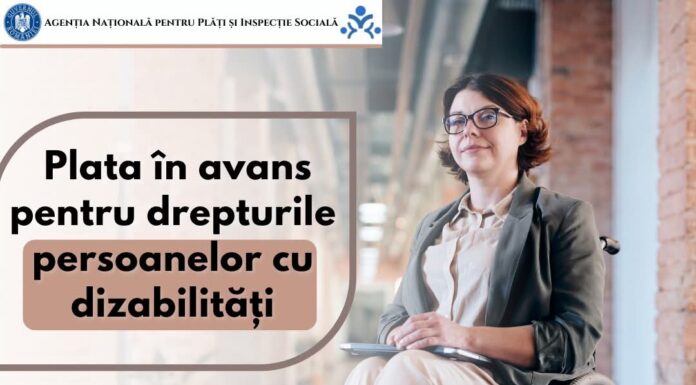 Banii pentru persoanele cu dizabilități, virați în avans
