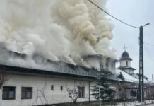 Primarul orașului Turceni, după incendiul de la mănăstire: „Cel mai puternic lucru pe care l-am văzut astăzi a fost comunitatea”