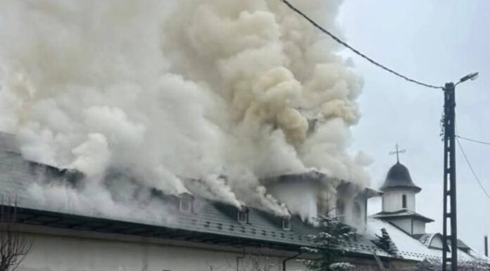 Primarul orașului Turceni, după incendiul de la mănăstire: „Cel mai puternic lucru pe care l-am văzut astăzi a fost comunitatea”