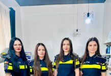 FOTO: Gest demn de urmat! Ele sunt polițistele care și-au donat părul pentru femeile care luptă cu cancerul