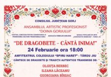 Spectacol folcloric de Dragobete la Târgu Jiu, cu premii pentru cupluri