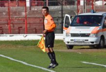 Un arbitru gorjean a debutat în liga secundă