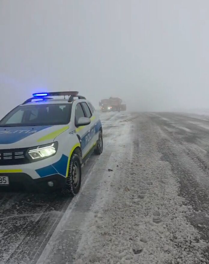 VIDEO: Ninge la Rânca! Drumarii și polițiștii, în acțiune