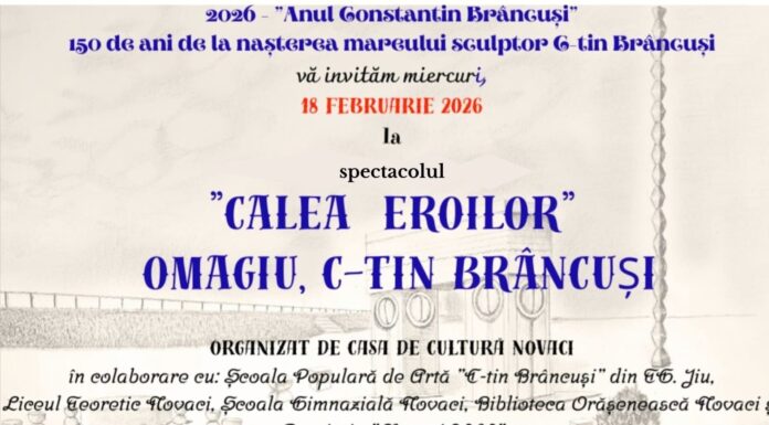 Brâncuși – celebrat la Novaci