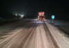 Ninge în Oltenia. 160 de utilaje pe drumurile naționale