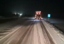 Ninge în Oltenia. 160 de utilaje pe drumurile naționale