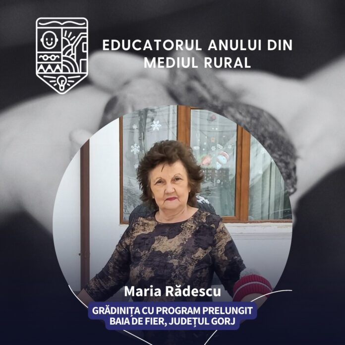 Educatoare din Gorj, finalistă la Gala „Profesorul Anului din mediul rural” 2026