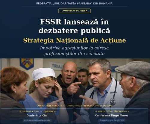 Stop violenței în spitale! Strategie națională pentru siguranța personalului medical