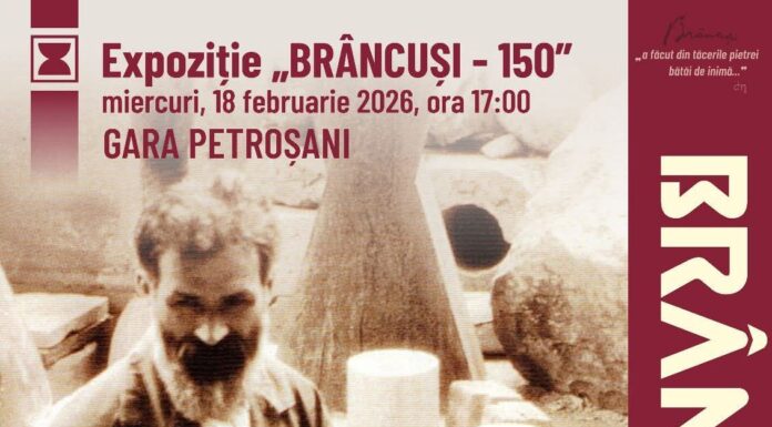 Expoziție dedicată lui Brâncuși, inaugurată în gara din Petroșani