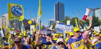 Protest față de măsurile de austeritate din educație