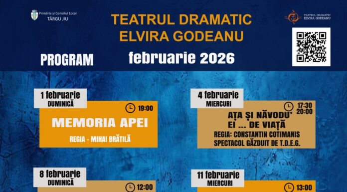 Spectacolele lunii februarie la Teatrul „Elvira Godeanu”