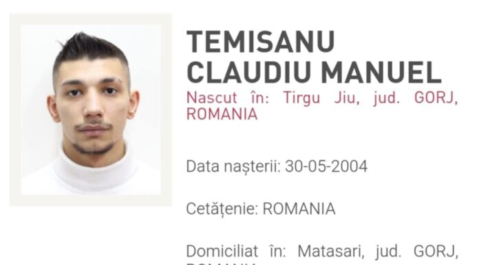 Recidivist din Gorj, condamnat pentru violență, dat în urmărire națională